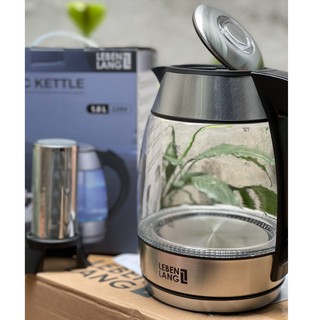 [1 đổi 1 trong 24 tháng] Ấm đun nước thủy tinh LebenLang 1.8L (có lọc trà)