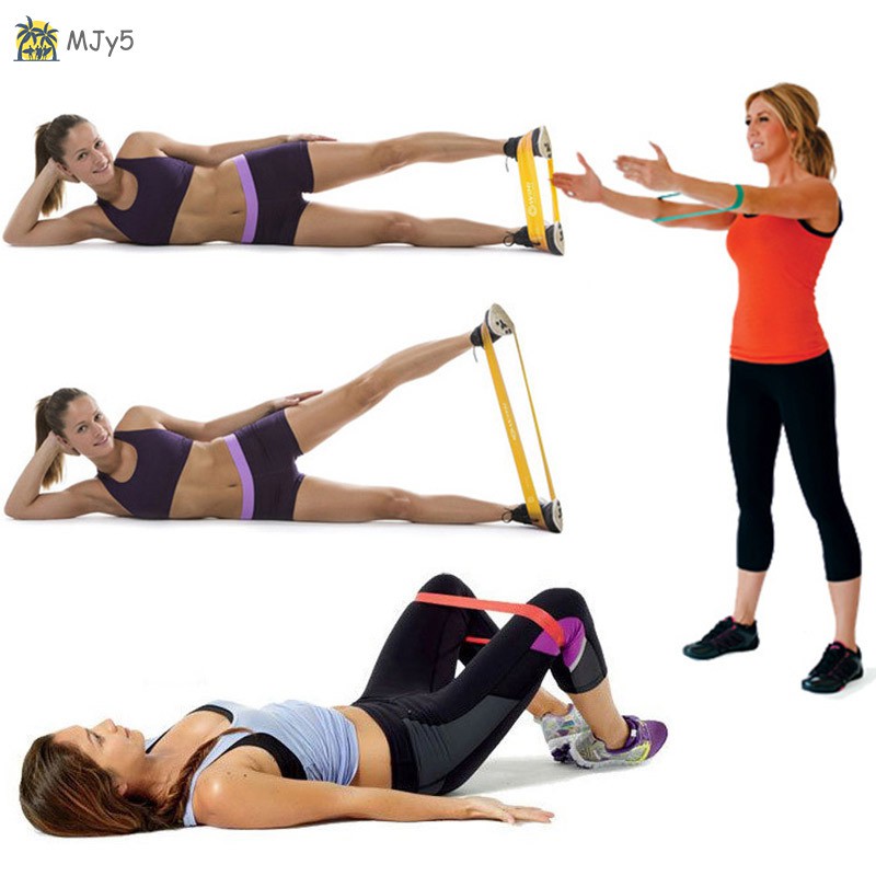 Set 6 đai latex tự nhiên kháng lực tiện dụng sử dụng tại nhà/gym chất lượng cao