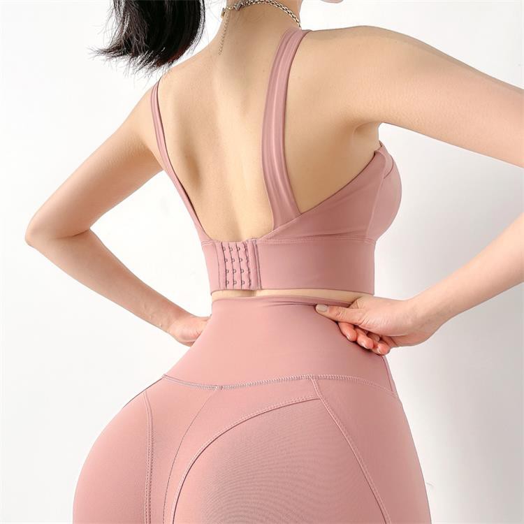 Set Trang Phục Thể Thao MOVING PEACH Gồm Áo Ngực Thể Thao Cao Chống Thấm Nước Và Quần Huấn Luyện Gym Yoga BBW+BLW