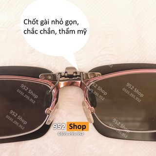 Kính râm kẹp cận thị form vuông