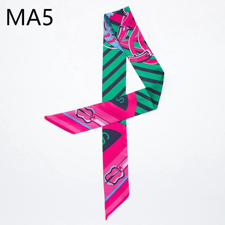 Khăn Ruy Băng EFAN Bằng Lụa Họa Tiết Kẻ Sọc Dài 100cm