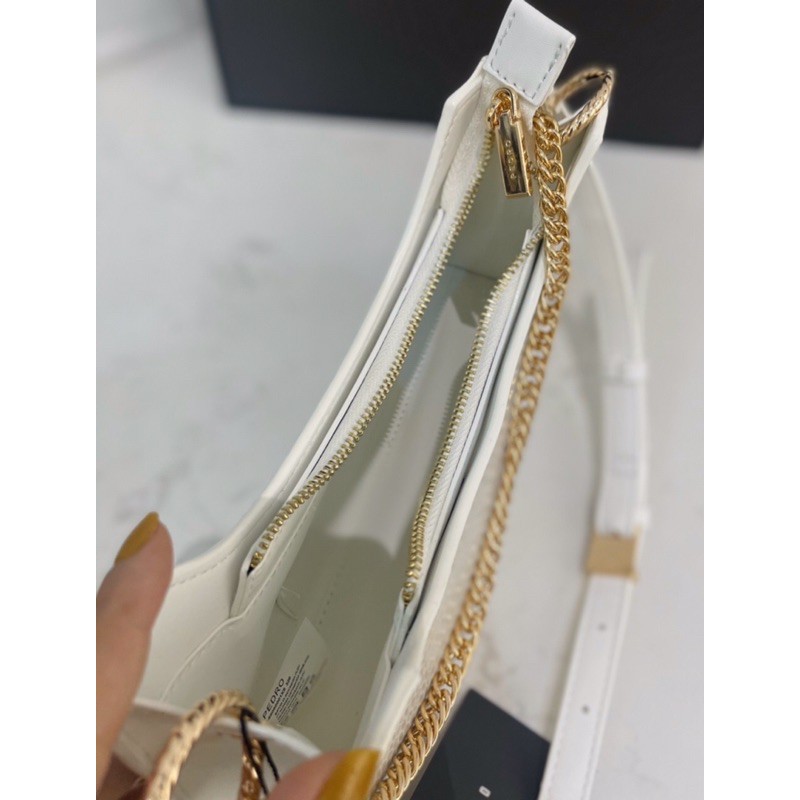 Túi kẹp nách da vân kèm dây đeo chéo size 26cm mẫu mới