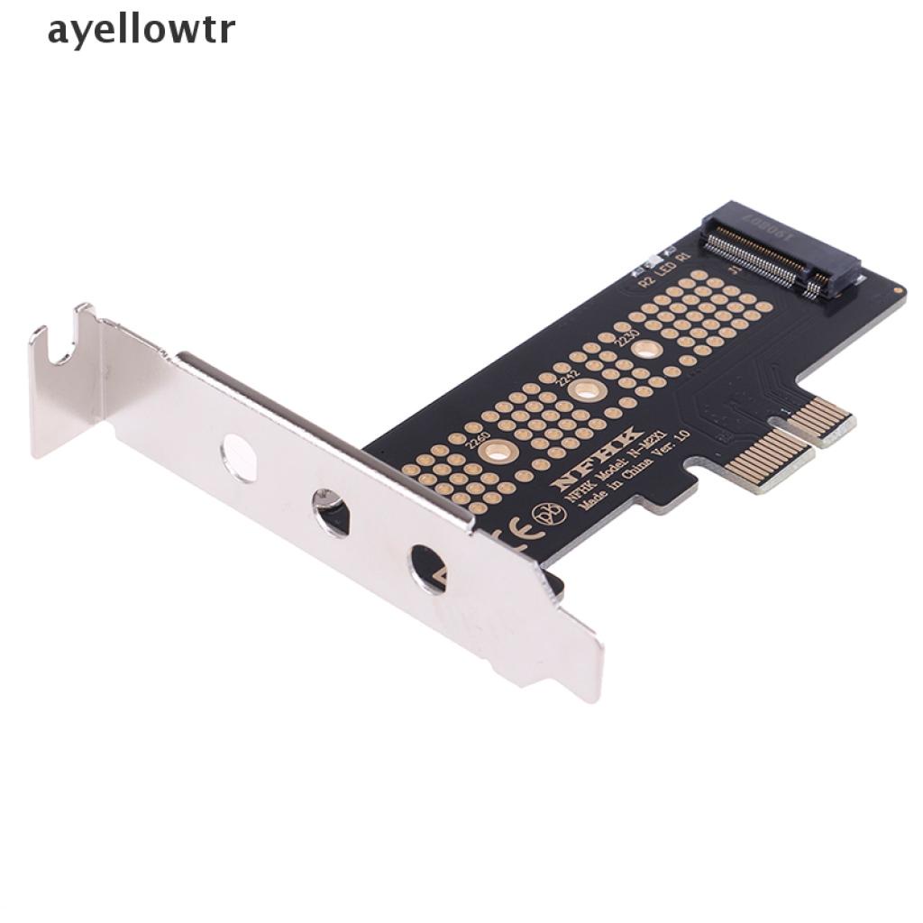 【aye】 NVMe PCIe M.2 NGFF SSD to PCIe x1 adapter card PCIe x1 to M.2 card with bracket .