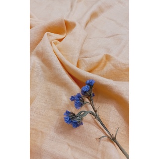 Vải linen màu Cam Sữa