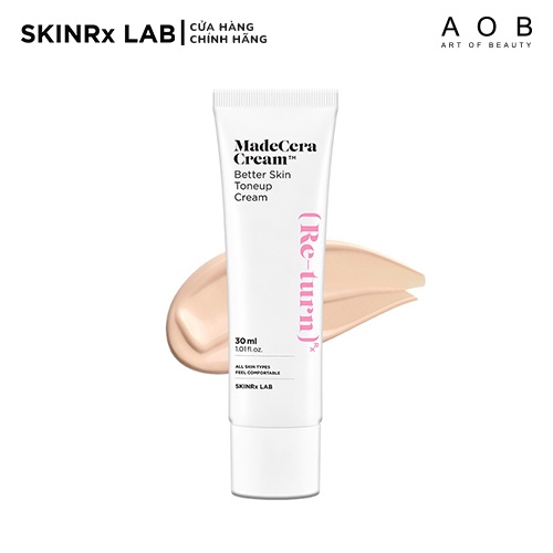 Kem Chống Nắng Skinrx Lab Madecera Cream Better Skin Tone-Up Cream (30ml)