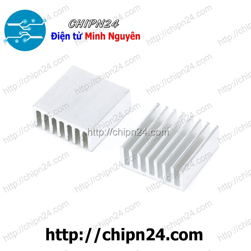 [2 CÁI] (F87) Tản nhiệt TN8 25x25x10MM TRẮNG