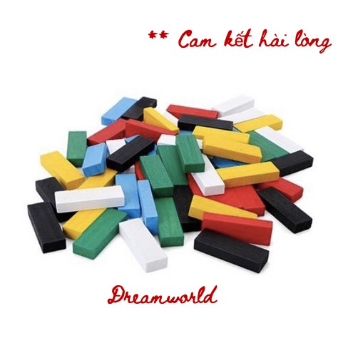 Đồ chơi rút gỗ 48 - 54 thanh màu sắc gỗ thông cao cấp - Dreamworld