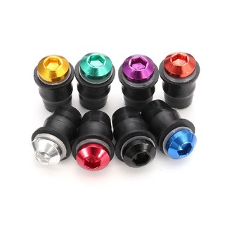 I.B. 1pcs CNC Motorcycle M5x15mm Windscreen Windshield Bolts Screw Kit for Honda
