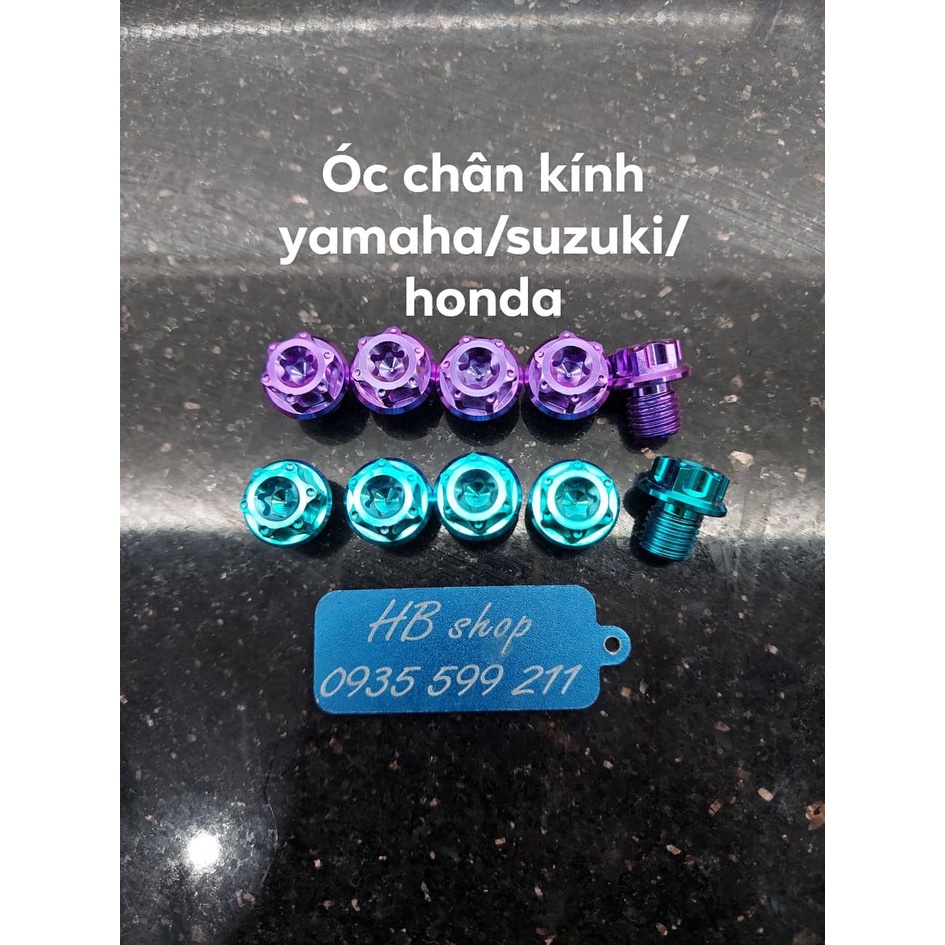 óc chân kính titanium gr5 ren thuận và ren nghịc giá 1 con