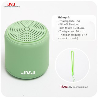 Loa di động Bluetooth JVJ Mini 3D BLT Không Dây - Âm Thanh Nổi Siêu Bass bỏ túi mang theo tiện lợi