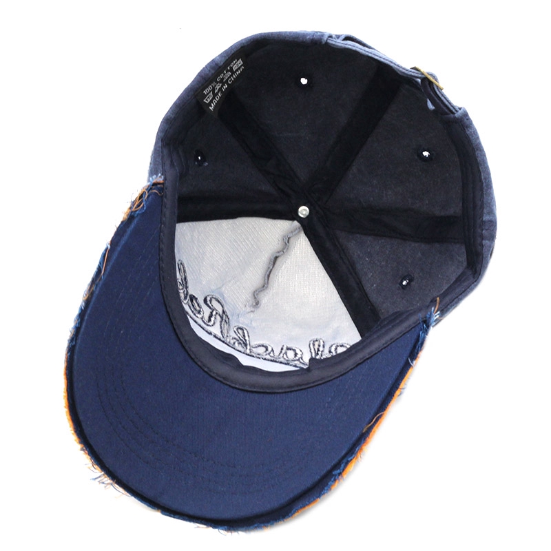 Customized vintage style embroidered cap for spring summer