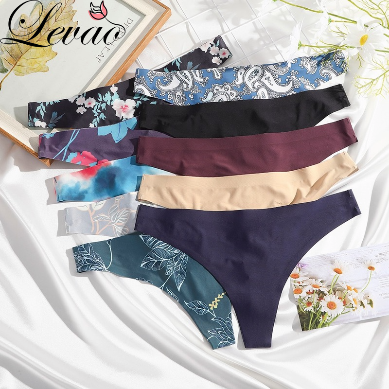 Quần Lót LEVAO Lưng Thấp In Hoạ Tiết Hoa Gợi Cảm Thời Trang Cho Phụ Nữ