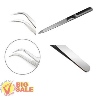 [FOLOW SHOP] COMBO 2 NHÍP GẤP MỤN THẦN THÁNH - 1 CÂY DŨA MÓNG TAY THÉP [NP1] [NP1] [NP1]