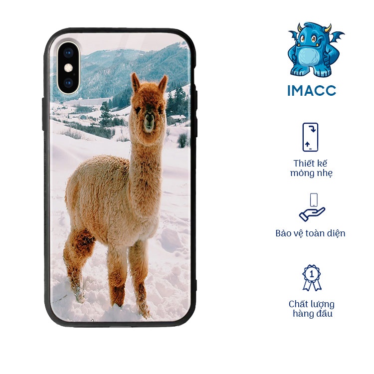 ốp đt iphone 7 plus lạc đà cổ dài độc lạ imacc cho iphone 12/11/pro/max/x/xs/max/xr/8/7/plus