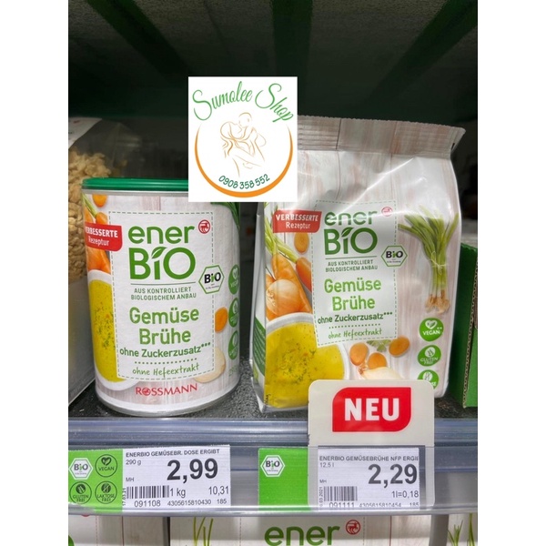 Hạt Nêm Rau Củ Hữu Cơ Ener Bio Cho Bé - DATE 2025