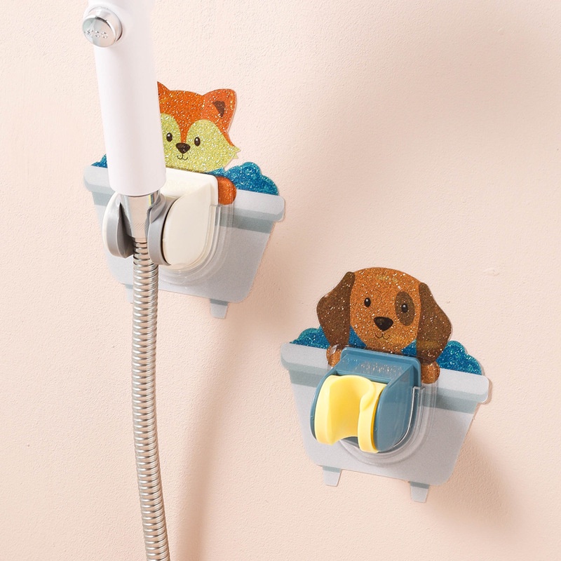 Giá Đỡ Cố Định Vòi Hoa Sen Hình Hoạt Hình Không Cần Đục Lỗ.