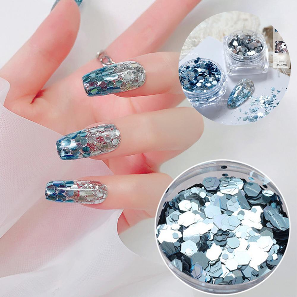 Hộp Sequin Lấp Lánh Nhiều Kích Cỡ Dùng Trang Trí Móng Nghệ Thuật