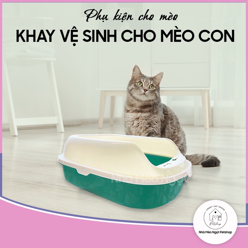Khay Vệ Sinh Cho Mèo Con Đa Dạng Màu Sắc (Kèm Xẻng) | Nhà Mèo Ngọt Petshop