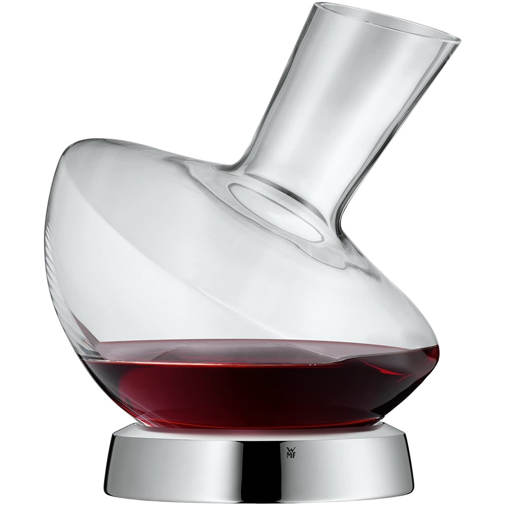 Bình đựng rót rượu vang WMF Weinkaraffe Jette 0,75l kèm đế trong suốt sang trọng [nhập Đức chính hãng]