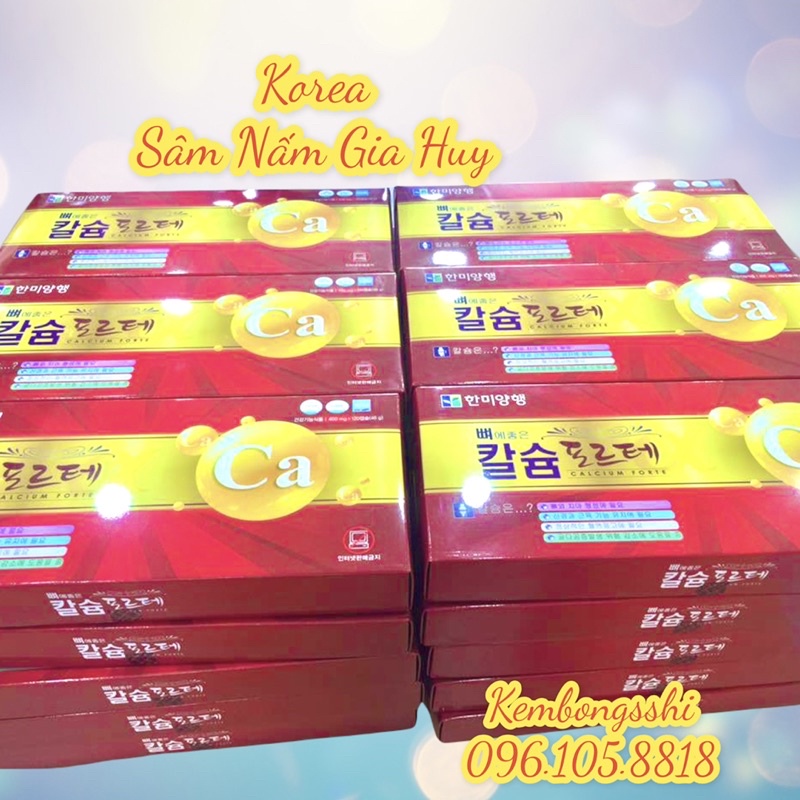 [HÀNG MỚI] Viên Canxi Hanmi Hàn Quốc Hộp Đỏ 120 Viên