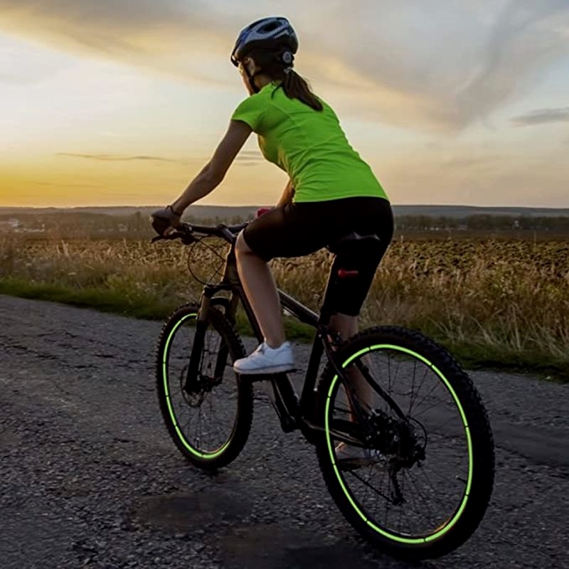 Hình dán phản quang trang trí vành bánh xe đạp/ xe moto an toàn