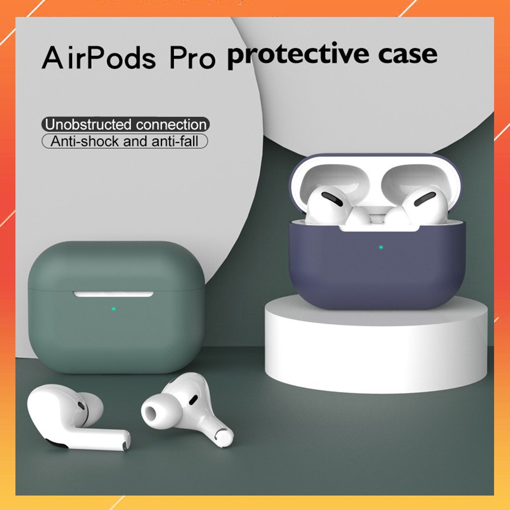 Vỏ ốp case Airpods Pro chất liệu silicon dẻo chống va đập trầy xước, nhiều mẫu case airpords hiện đại