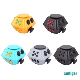 【Lanfiger】Spinner Cube Antistress Magic Stress Cube Relieve Anxiety Boredom Finger Cube