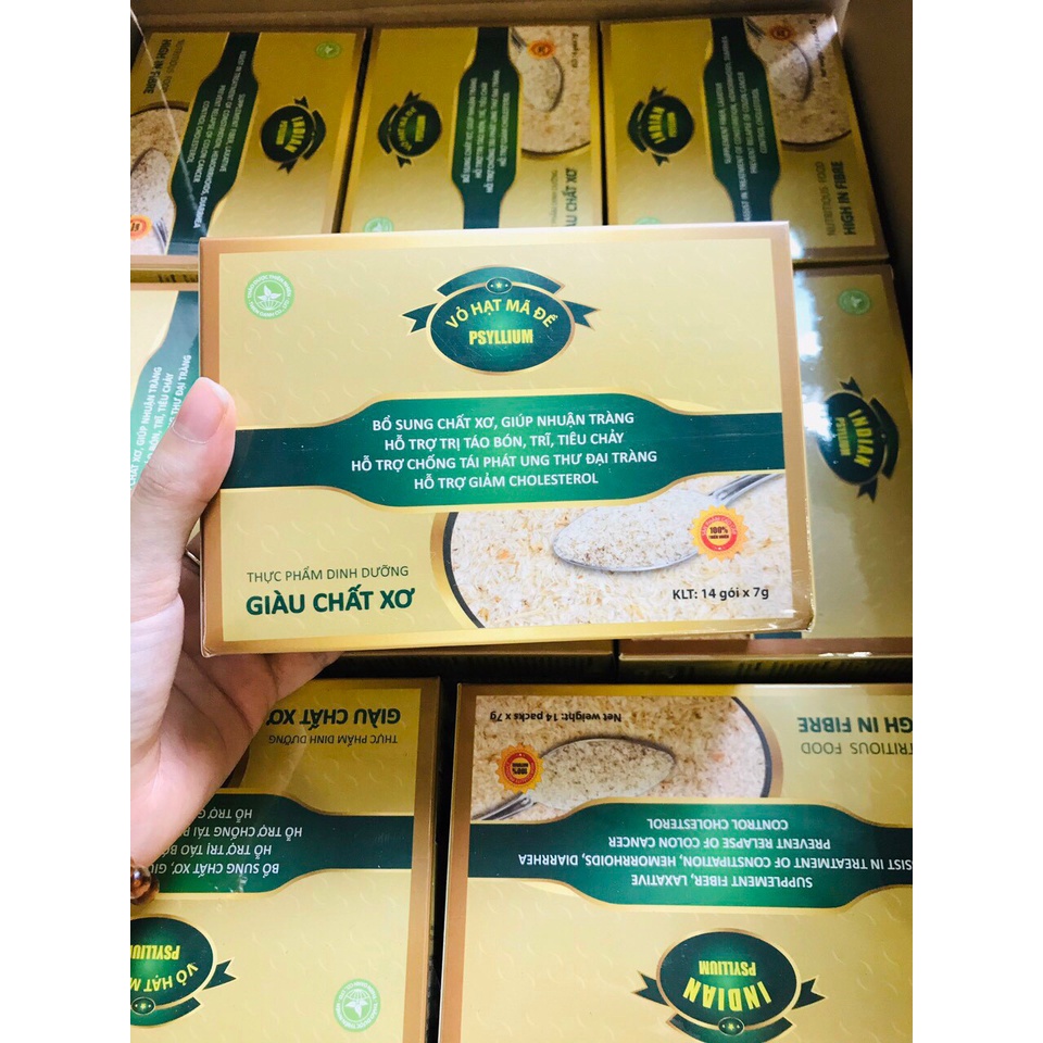 Vỏ Hạt Mã Đề Psyllium Ấn Độ Hộp 100gr