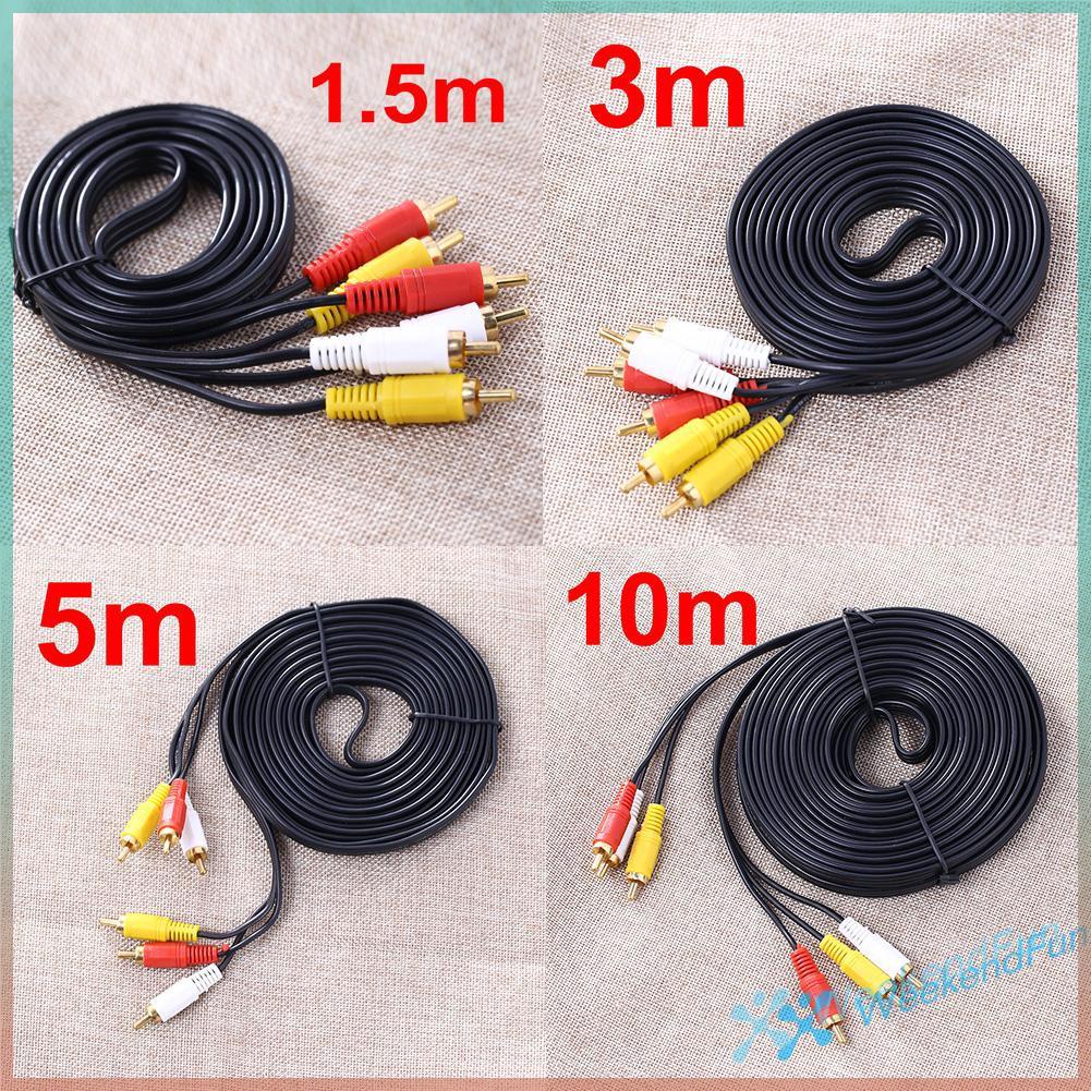 Cáp Av 3 Đầu Rca Cho Dvd Tv