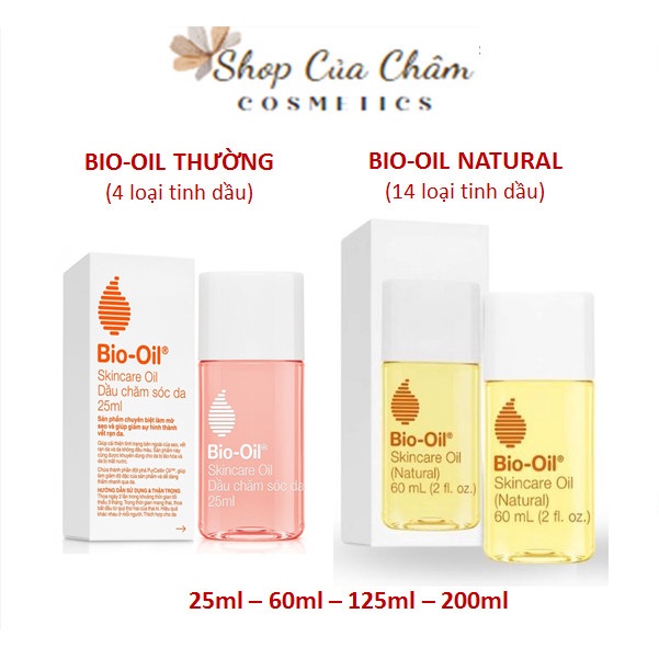 DẦU BIO OIL GIẢM RẠN DA, MỜ SẸO HIỆU QUẢ 60ML, 125ML, 200ML