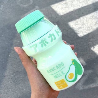 Bình nước nhựa hình chai Sữa Chua Uống Yakult độc đáo phong cách Nhật Bản hoạt hình trái cây