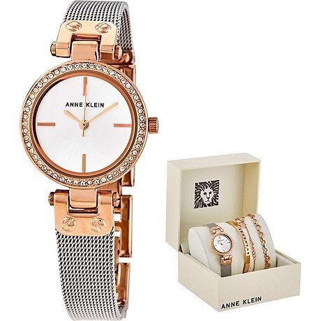 Set 1 đồng hồ Anne Klein - RTST + 3 lắc tay