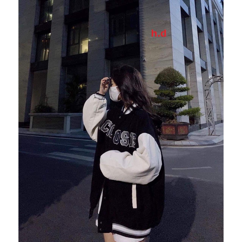 Áo bomber tay trắng Ose HD04