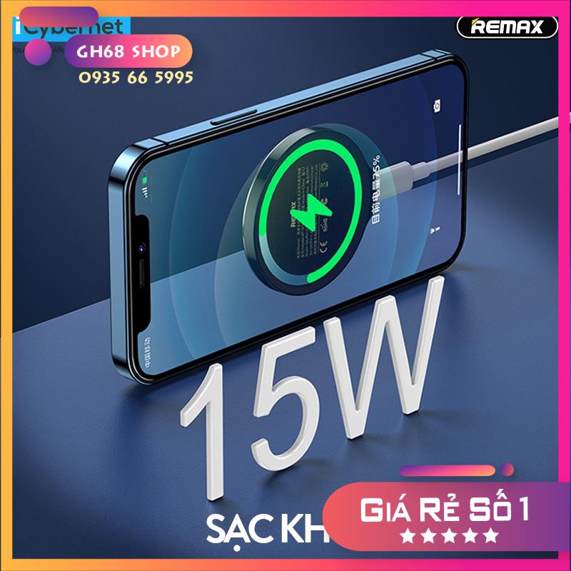 Bộ Sạc Từ Không Dây 15W RP-W50 tích hợp giá đỡ cho iPhone 12 Pro Max / iPhone 13 Pro Max - Chính hãng Remax