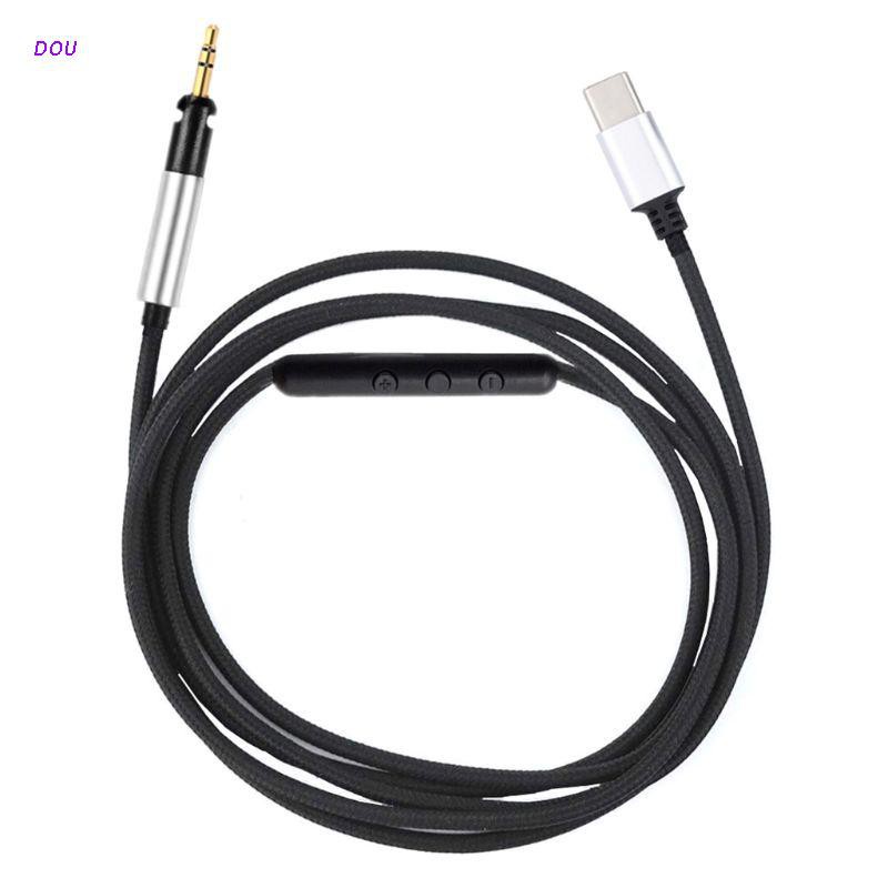 DOU Headset Replacement Cable for -Sennheiser HD598 HD558 HD595 HD518/579/599 Headphone Earphone Wire 2.5mm to  TYPE-C Male Stereo Bass