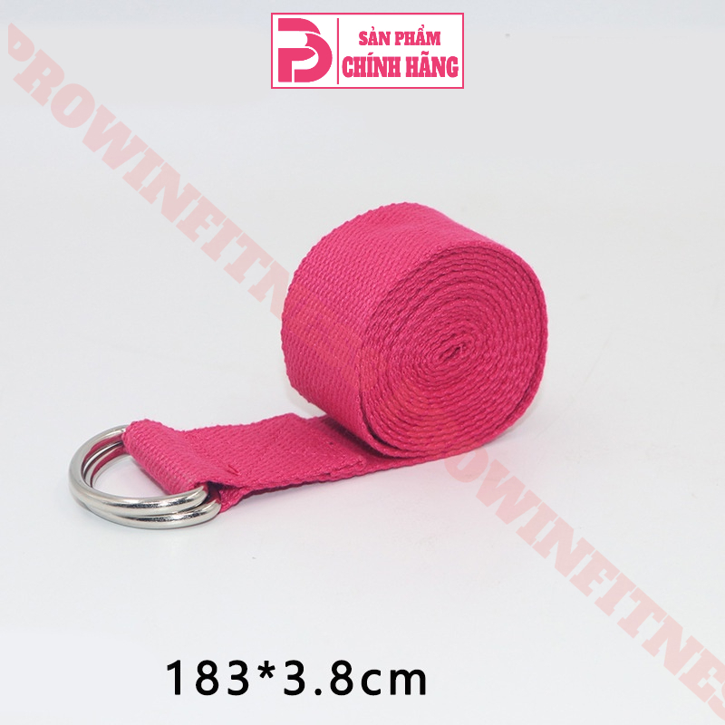 Dây tập yoga cotton cao cấp 183*3.8cm Prowin Fitness hỗ trợ tập động tác uốn người khó