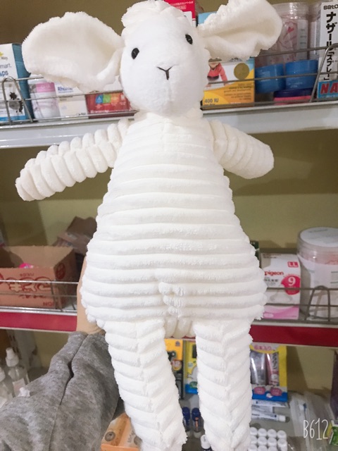 Gấu bông cừu trắng organic