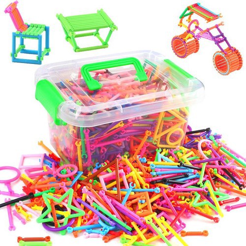 Bộ Xếp Hình Que Thông Minh Nhiều Chi Tiết Cho Trẻ Em