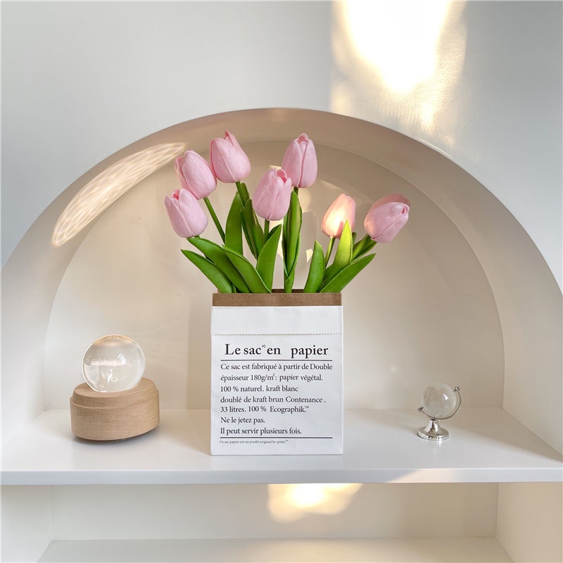 Lọ Hoa Tulip Nhân Tạo Phong Cách Bắc Âu Trang Trí Nội Thất/Phòng Khách/Phòng Ngủ