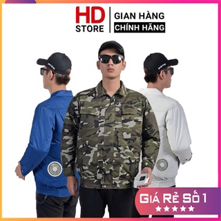 Áo quạt điều hoà Nhật Bản công nghệ cao chống nắng, kèm quạt gió siêu mát, làm mát cơ thể mùa hè - Bảo hành 12 tháng