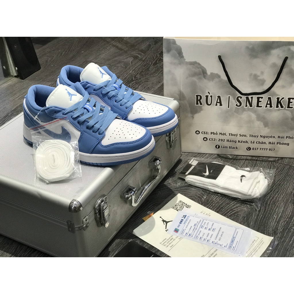 Siêu Phẩm Giày Thể Thao Sneaker JD Xanh Trắng Thấp Cổ Siêu Hot Cao Cấp Ảnh Thật + freeship + Tặng Tất