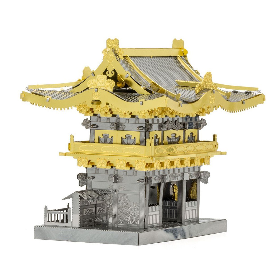 Tự Ráp Mô Hình 3D Thép Kiến Trúc Nhật Bản Chùa Gác Vàng Kinkaku-ji, Cổng Yomeimon, Chùa Asakusa Kannon