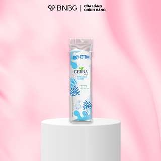 Bổng tẩy trang Ceiba 100% cotton siêu tiết kiệm dung dịch 120 pads
