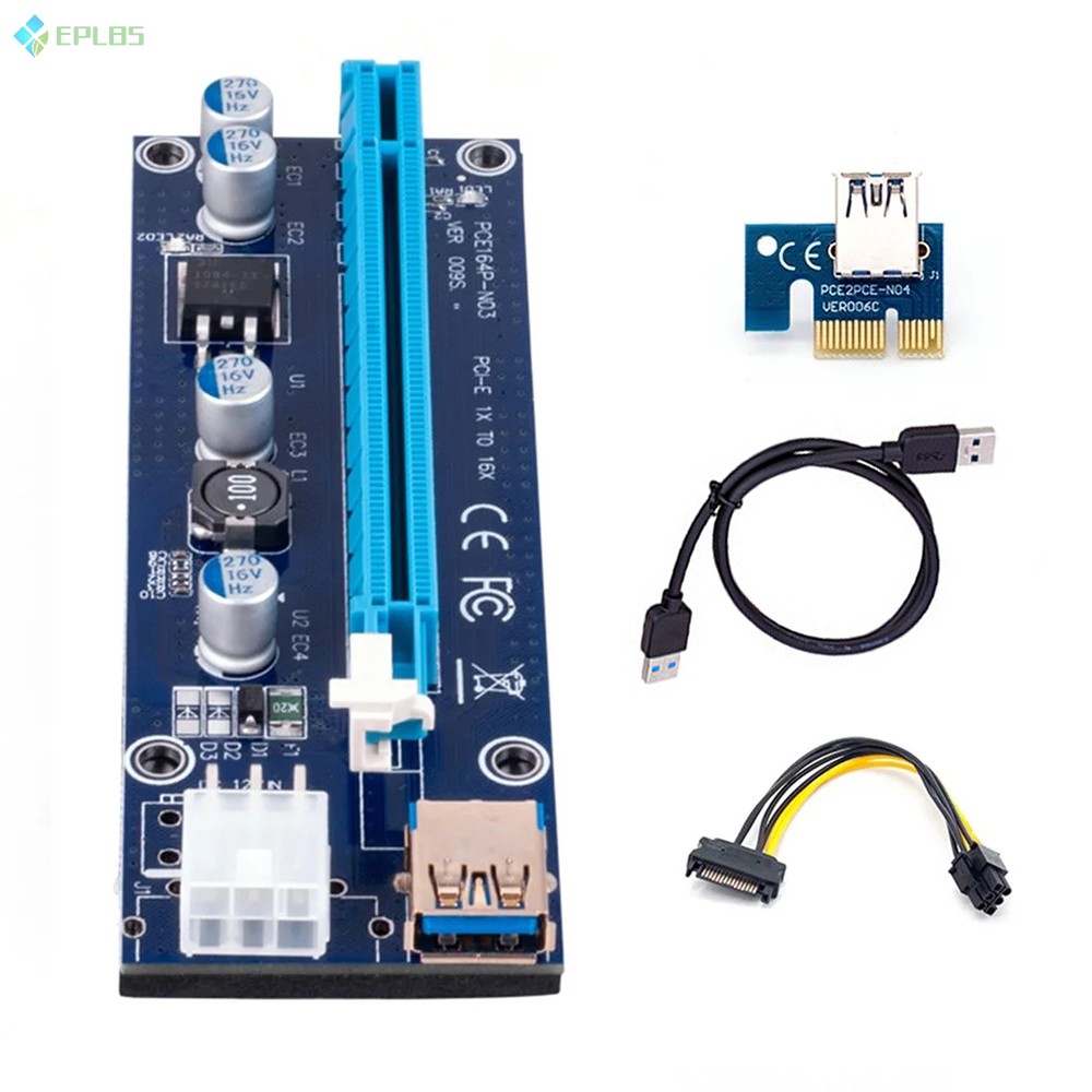 Card Đồ Họa Pcie Pci-E Riser 009s 16x Với Cổng Usb 3.0 | BigBuy360 - bigbuy360.vn