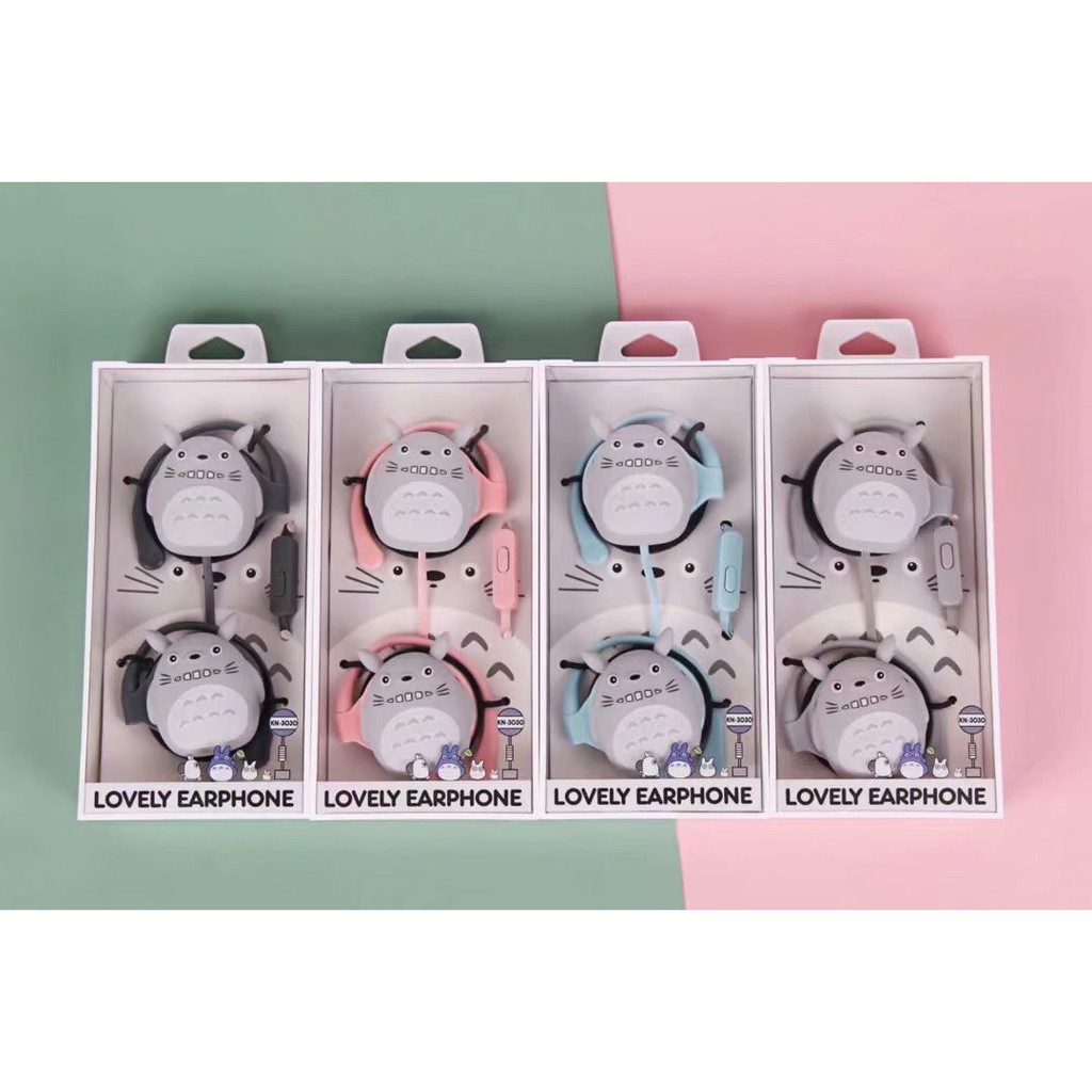 Tai Nghe TOTORO  Siêu Đáng Yêu Siêu Dễ Thương Sản Phẩm Phù Hợp Với Học Sinh.