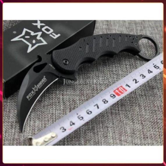 Dao Karambit Fox Bạc, Đen, Trắng, Dao phượt X52, X76 gấp gọn du lịch bỏ túi tiện lợi