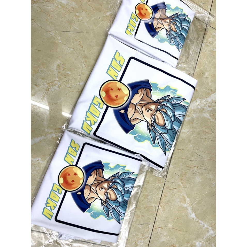 Áo phong nam cotton thoải mái dễ chịu in hình songoku cho cha con in 2 mặt