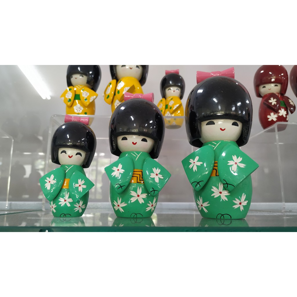 Bộ 3 búp bê gỗ Kokeshi Nhật | BigBuy360 - bigbuy360.vn