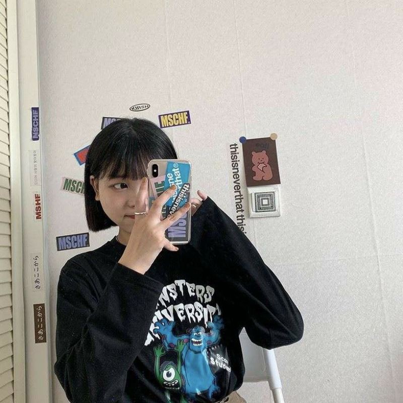Áo thun tay dài Unisex Monsters