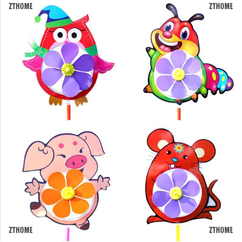 Kj♠ Chong Chóng Nhựa Hình Động Vật Dễ Thương